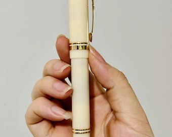 Pluma estilográfica acrílica St. Penpps Lemon: práctica de caligrafía, punta EF/F/Naginata togi