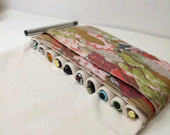 St Penpps Handmade Pen Bag Brocade Pen Bag With Ten Pocket Pen Storage Bag Pen Protection Case