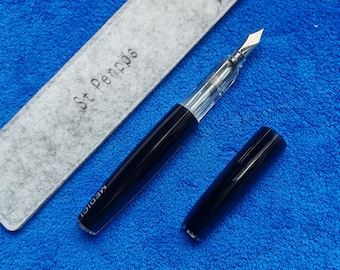 Medici Black Triange Fountain Pen Converter Filler EF Nib Smooth Writing  Gift