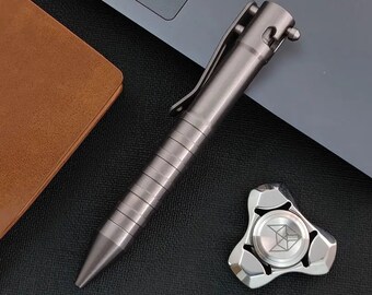 St Penpps Tactical Pen Titanium Press Signature Pen Edc Portable Business Metal Pen Heavy Feel Pull Pin Pen Office School Supplies