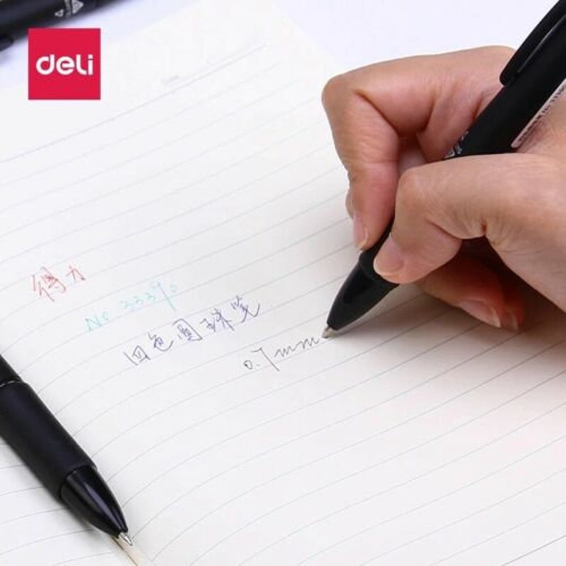 6pcs Deli MultiColor Pen 0.7mm Point 4 in 1 Colorful Retractable Ballpoint Pens