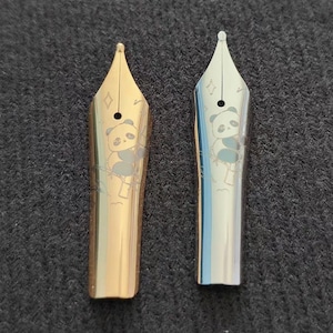 St Penpps 1 pcs Motif Un Panda Sur Le Bambou #6 Taille 35 mm Stylo Plume Naginata Togi Plume En Option