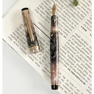 St Penpps LIY Resin Fountain Pen Ink Pen EF/F Nib Converter Filler Stationery Office School Supplies Writing Gift A