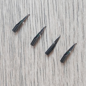 St Penpps 4 piezas/lote 18,5 mm punta con capucha punta negra para pluma estilográfica pluma de tinta papelería comercial suministros de oficina y escuela escritura regalo