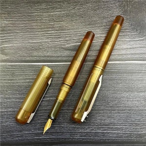 St Penpps 1 Stück New Ultem PEI Füllfederhalter Konverter Füller F Feder mit TC4-Clip Glattes Schreibgeschenk
