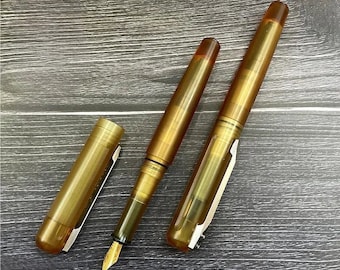 St Penpps 1 Pc New Ultem PEI Fountain Pen Converter Filler F Nib With TC4 Clip Smooth Writing EDC Gift