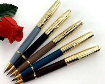 Pluma estilográfica Yongsheng 601A Vacumatic - Punta fina, capuchón opcional