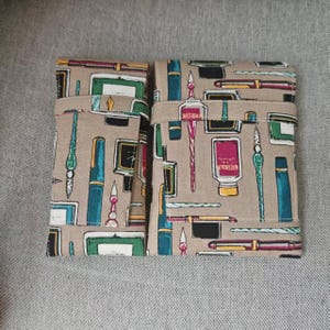 St Penpps fait main motif de papeterie étui pour stylo plume 3/5 emplacements en option couverture à rabat cadeau d'écriture