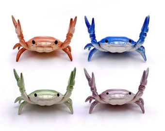 St Penpps 4pcs/Set Japanese Style Fountain Pen Crab Pen Stand-Green/Red/Blue/Purple Per One