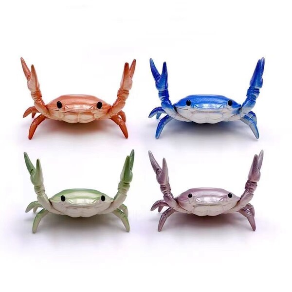 St Penpps 4pcs/Set Japanese Style Fountain Pen Crab Pen Stand-Green/Red/Blue/Purple Per One