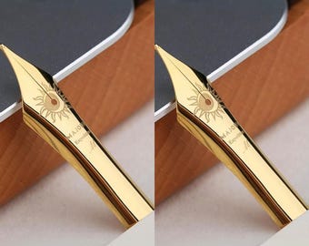 St Penpps 2Pcs Majohn Szie 8 40mm Fountain Pen Nibs F/M Optional Writing Gift