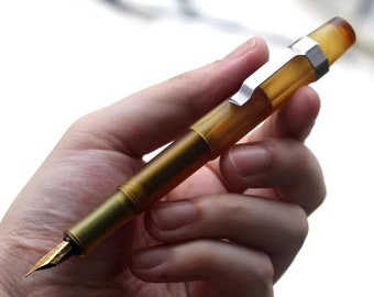 St Penpps ULTEM Made Fountain Pen Pocket Pen F Nib Writing gift A Cartridge