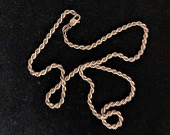 classic precious antique cord necklace made of 8K gold