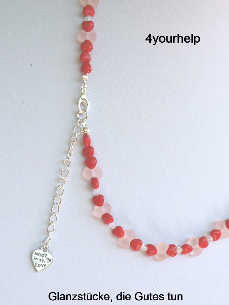 Pink summer jewellery made from Czech glass beads