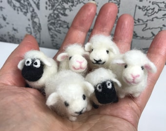 Felt ornament,felt sheep,felt animals,miniature,wool,fiber art,Christmas,gift Felt ornament,felt sheep,felt animals,miniature,wool,fiber art,Christmas,gift