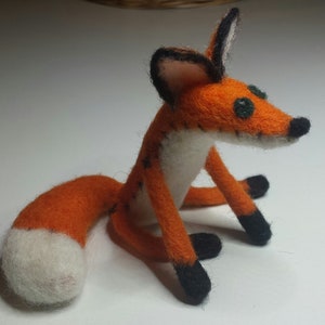 Fox, Little Prince. Dry felting, Miniature wool dolls, wool