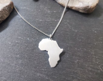 Collana Da Uomo In Oro 18K Con Ciondolo A Forma Di Africa - Foto 14