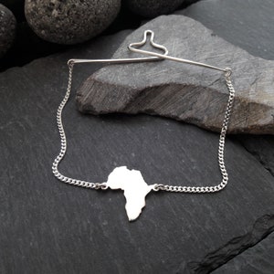 Dasketting met gewenste kaart gemaakt van 925 zilver - 1,7 mm kinketting met kaarthanger, sieraad voor stropdas (KK-10)