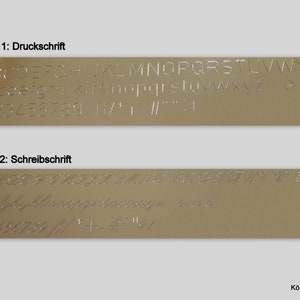 Gravurplatten Anhänger mit Gravur in 333er Gelbgold, Gravur Namenskette, Größe wählbar GK120/8GG Bild 2