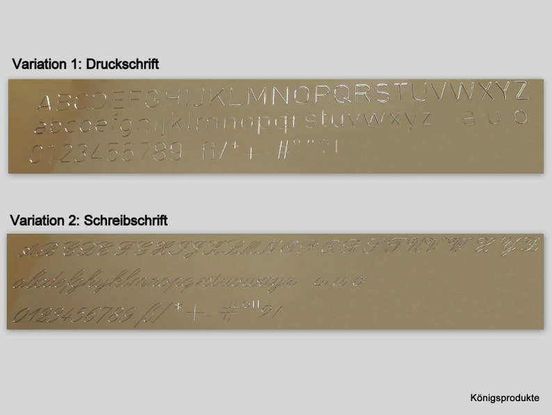 Gravurplatten Anhänger mit Gravur in 333er Gelbgold, Gravur Namenskette, Größe wählbar GK120/8GG Bild 2