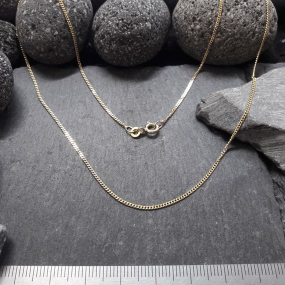 Ancora Diamantato Catena Oro 333 1,8 MM 45 CM Giallo Massiccio 8 - Foto 5