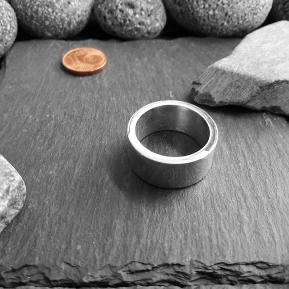 Buy Solid Silver Ring in 925 Silver 10 Mm Wide 2 Mm Thick. Size Selectable SR 10 2 S Online in India Etsy