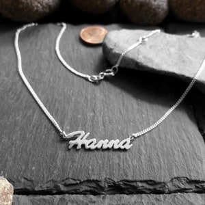 Children's necklace with desired name, baby, toddler/children's name necklace in 925 silver (NK-30)