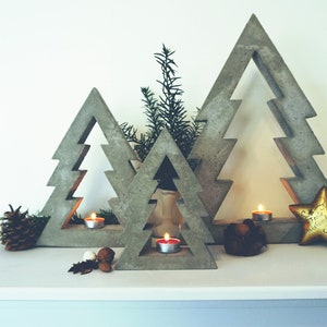 x-fold concrete casting mold "hollow Christmas tree 22 cm"