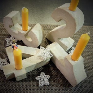 Styrodur gietvorm Advent nummers 15 x 4 cm