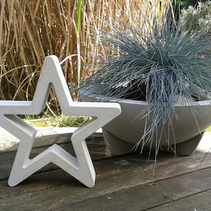 2 x Concrete Casting mould for a hollow star 35 cm