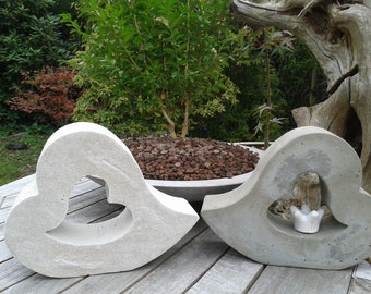 Concrete Casting Mould Heart 25 x 19.5 x 6 cm