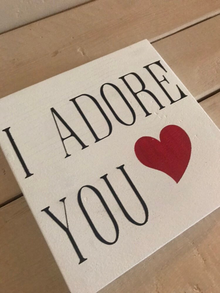 I Adore You I love you Master bedroom decor | Etsy