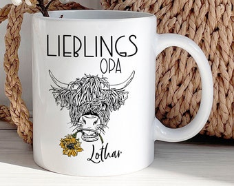 Tasse Opa personalisiert - Geschenk Geburtstag Ostern Weihnachten - Geschenk Großvater - Ostergeschenk für Opa