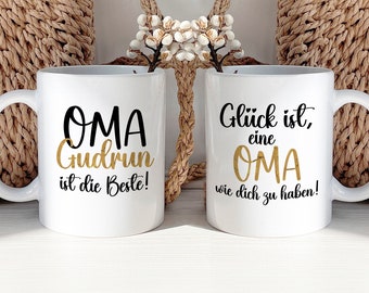 Taza Abuela personalizada - regalo Día de la Madre Pascua Cumpleaños Navidad - idea de regalo para la abuela