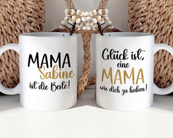 Tasse Mama personalisiert - Geschenk Muttertag Ostern Geburtstag Weihnachten - Ostergeschenk für Mama