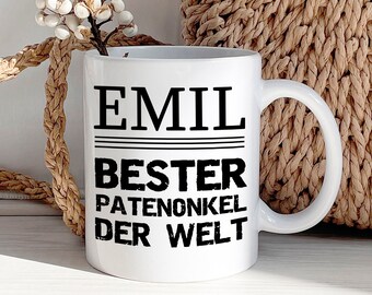 Tasse Patenonkel personalisiertes Geschenk Taufe Geburtstag Ostern Weihnachten