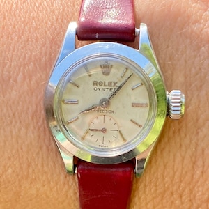 1950&#39;s Rolex Oyster Speedking Precision, Vintage Stainless Steel Precision Rolex, Vintage Rolex Women&#39;s Watch, 20mm Dial Women&#39;s Rolex