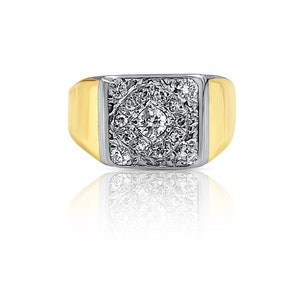 Mens cluster diamond ring white gold new arrivals