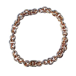 20k Rose Gold Wheat Bracelet, 7.5 inches, 14mm wide, 20k solid gold Wheat chain, Rose Gold Wheat bracelet, 20kt gold Wheat chain bracelet