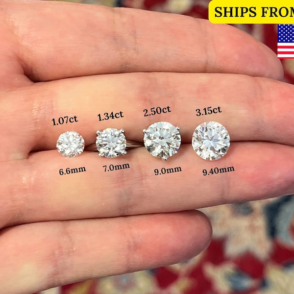 Lab Created Diamond Rings Etsy