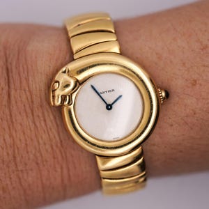 Cartier 1925 Quartz Watch 18K Gold Ref. 2325 28mm Case Silver Dial Women Watch Quartz Movement 101 Grams