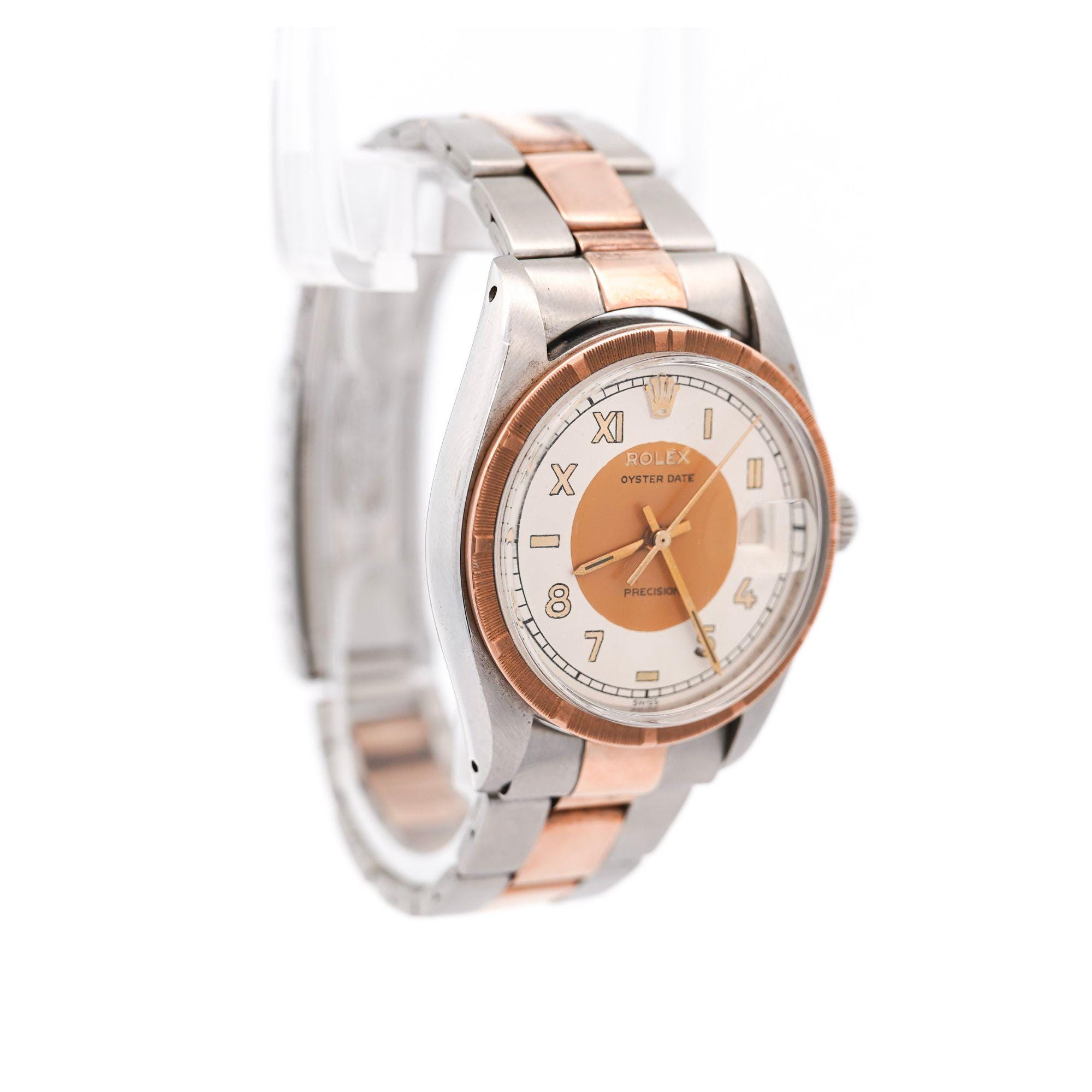 ROLEX オイスターPrecision ヴィンテージ ロレックス/オイスタープレシジョン/クサビクロスラインアイボリー