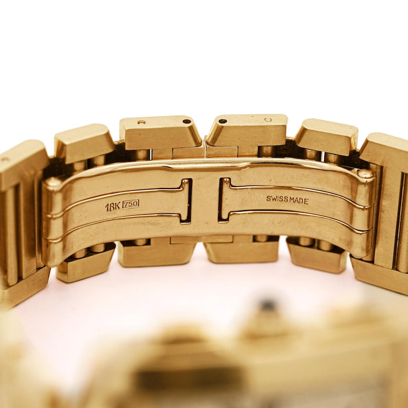 Cartier Tank Française 1830 Chronograph 18k Gold Watch