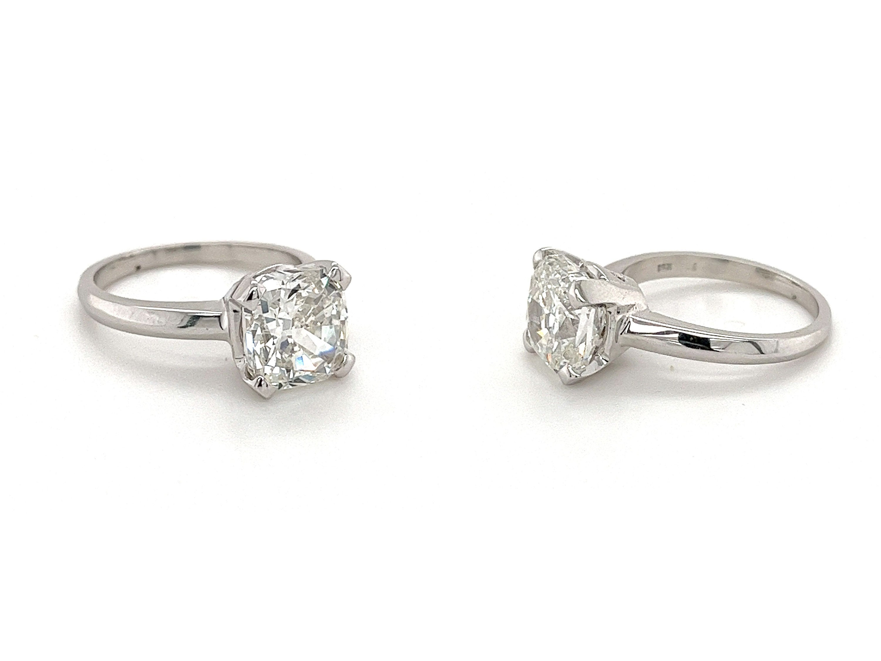 Refs 4 CARAT/ 【F】 4.05 Carat Cushion Cut F Color VS1 Clarity Lab Grown Diamond