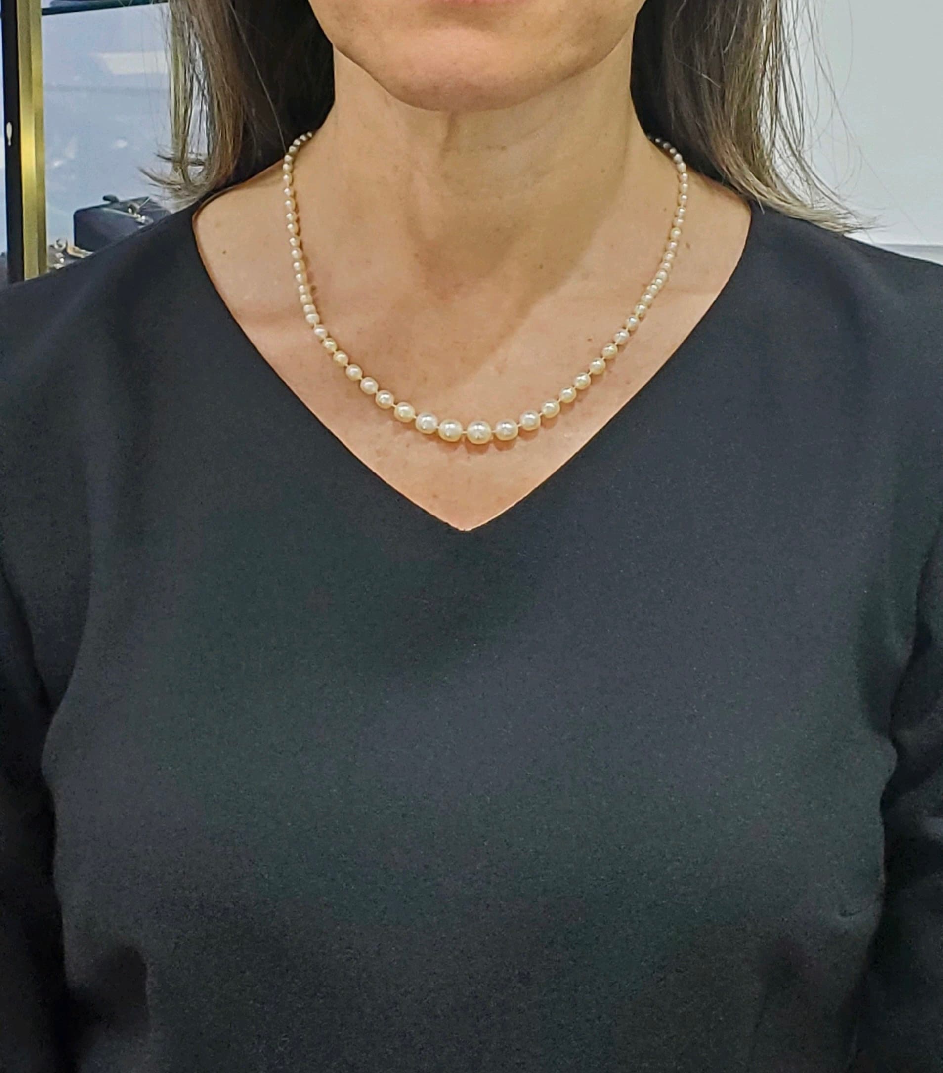 Cartier Saltwater Pearl Necklace With 