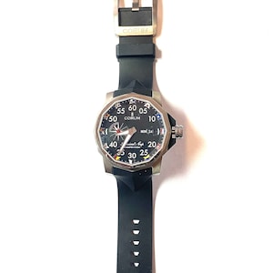 Corum Admiral's Cup Competition 48mm Automatic Black Dial Watch, Corum Men's Admirals Cup Watch, Rubber Strap Corum Admirals Cup Watch image 2