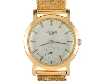 Vintage Patek Philippe Geneve 31mm Ref. 2506 18K Yellow Gold Manual Wind Watch circa 1954