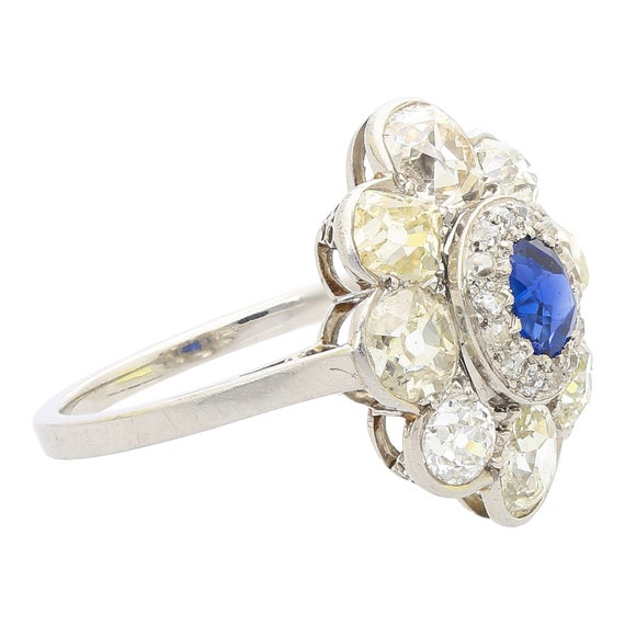 AGL Certified Burma No Heat Blue Sapphire and Old… - image 3