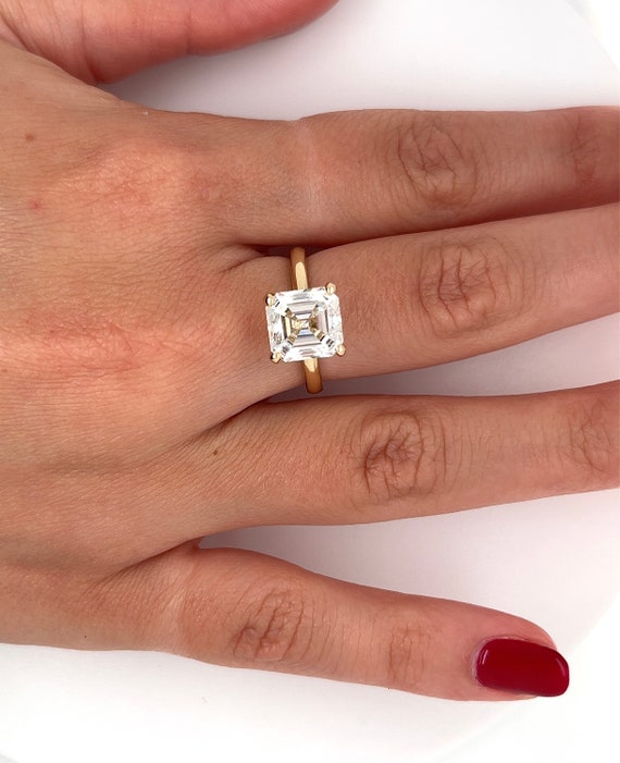 The Allure of an Asscher Cut Diamond (2023) | Vintage Diamond Ring