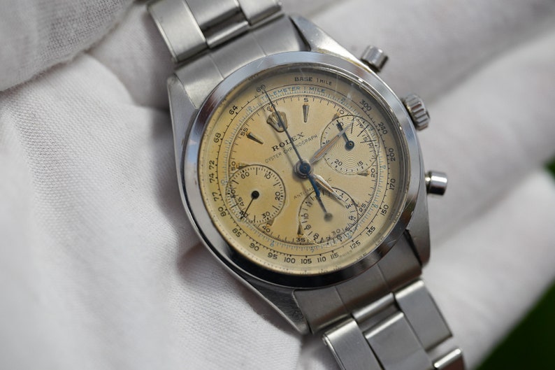 1958 Rolex Oyster Chronograph Watch Ref. 6234 Rolex Pre-Daytona Chronograph Vintage Watch 36MM Manual Wind in Steel Pre-Daytona Rolex image 4